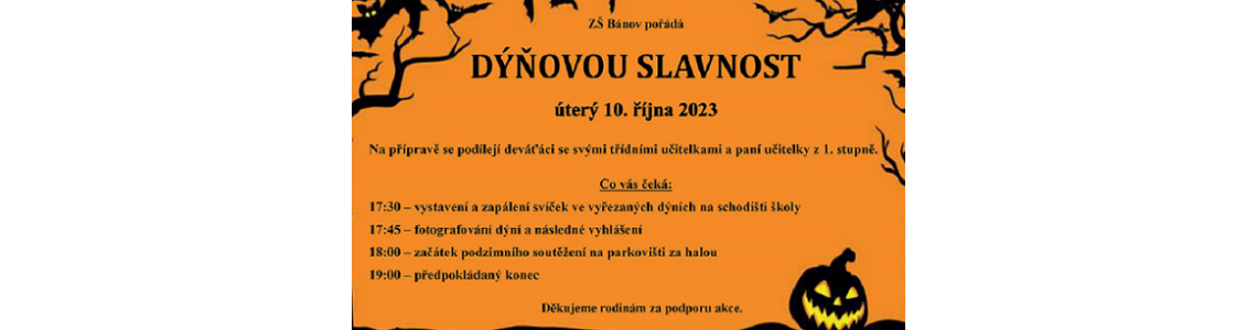 DÝŇOVÁ SLAVNOST - 10. 10. 2023